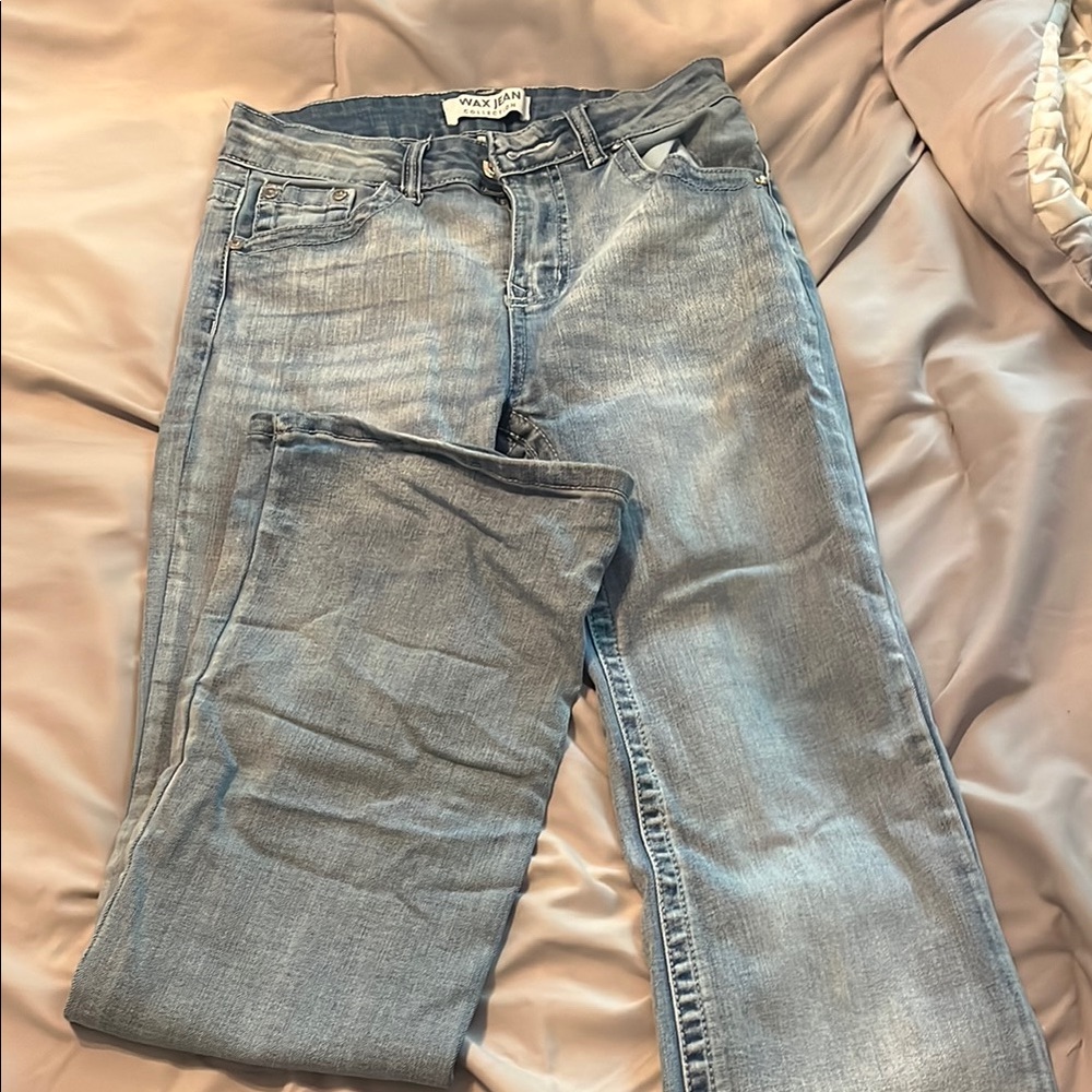 Wax Jean Blue Straight Leg Jeans